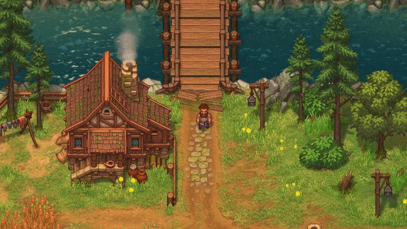 Official Graveyard Keeper 2 developer-log media showing graveyard activity under dynamic night lighting