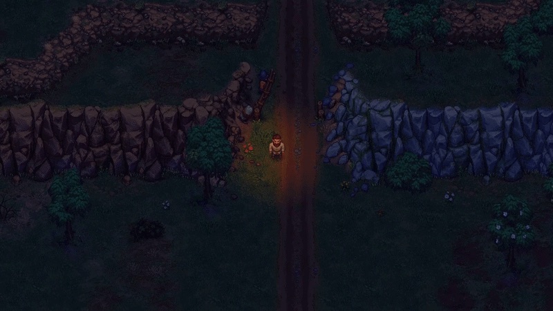 Official Graveyard Keeper 2 developer-log media showing the town across its layered history